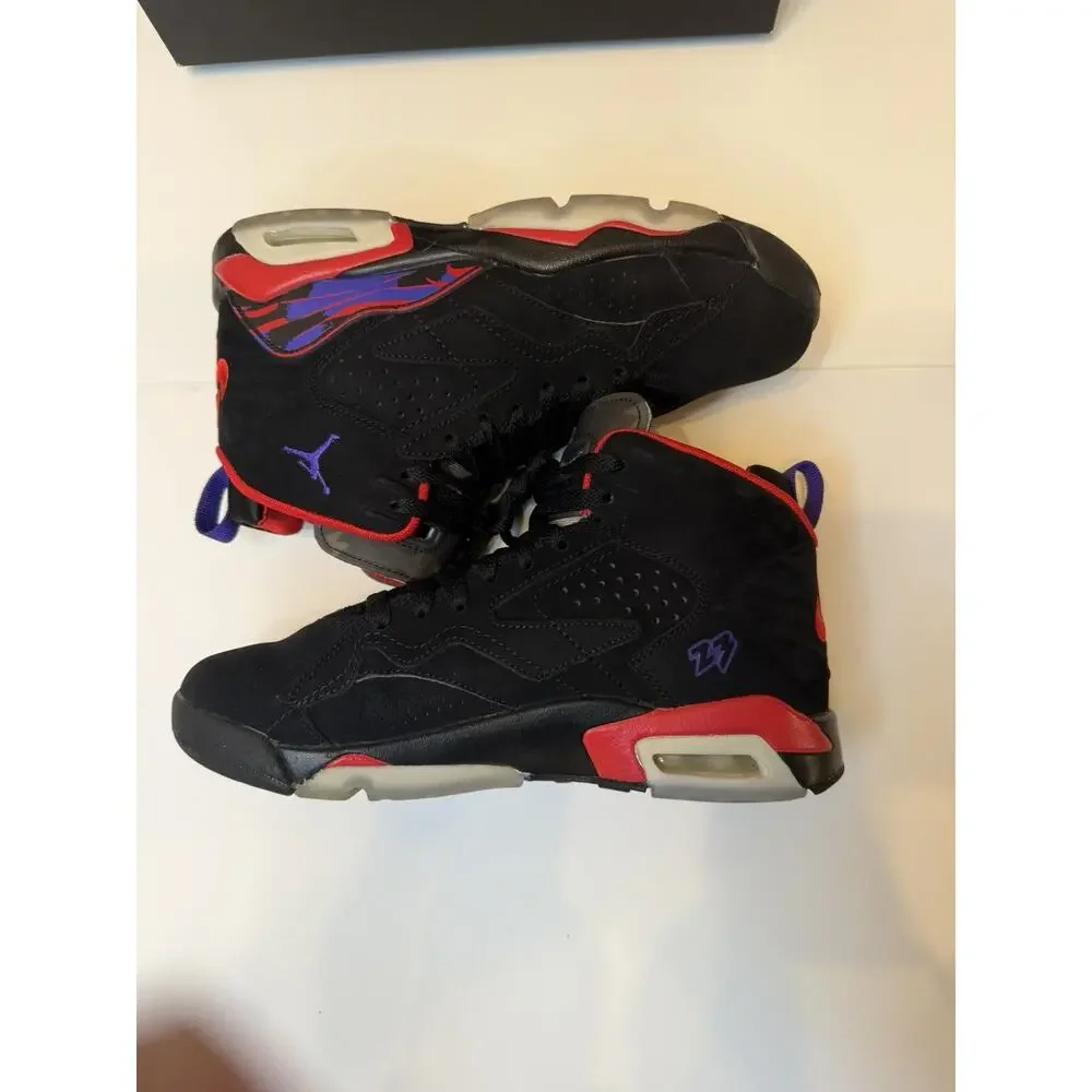 Nike Air Jordan Mvp Raptors Black-Red-Purple Sz 5.5 Teens/womens‎ 7.5
